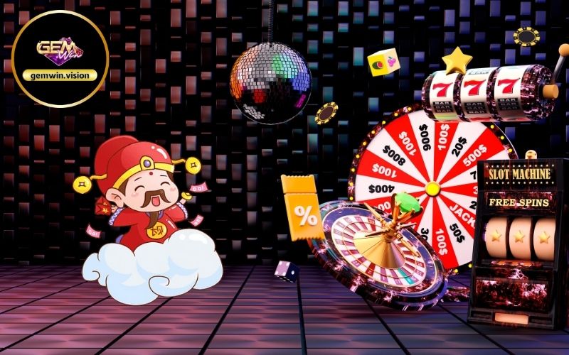 Quay hũ thần tài Gemwin