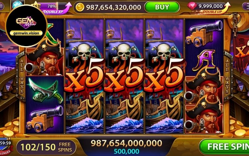 Slots game Pirate King Gemwin
