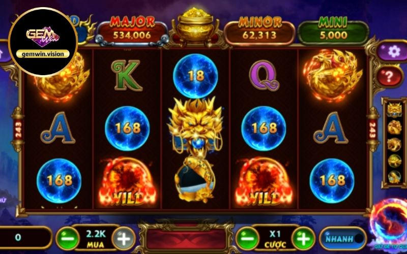 nổ hũ Kho báu Tứ Linh Gemwin